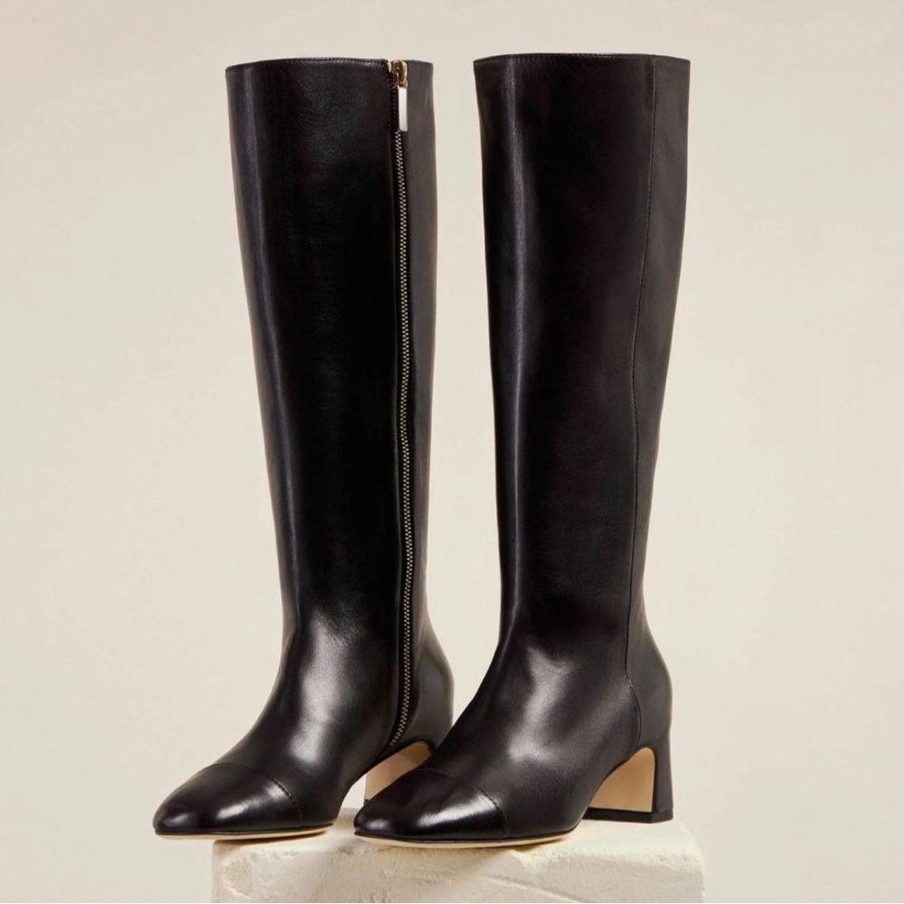 Dear Frances Black Heeled Boots